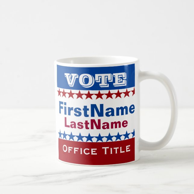 Mug Modèle de campagne personnalisé (Droite)