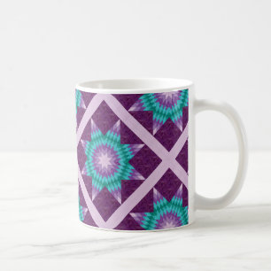 Mug Modèle de courtepointe Lone Star Violet