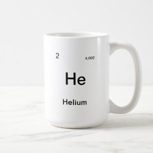 Mug Modèle d'élément de table périodique