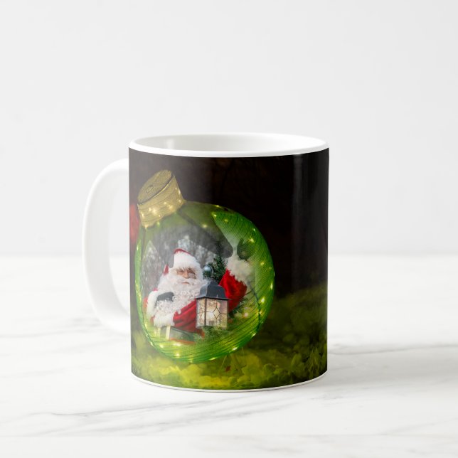 Mug Modèle d'ornement de fête (Devant gauche)