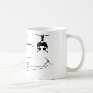 Mug Modèle d'UH1 Huey (Iriquois)