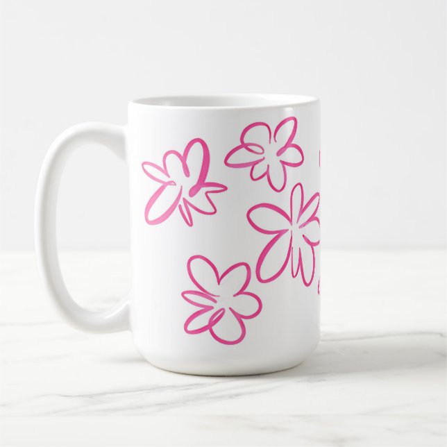 Mug Modèle floral (Gauche)