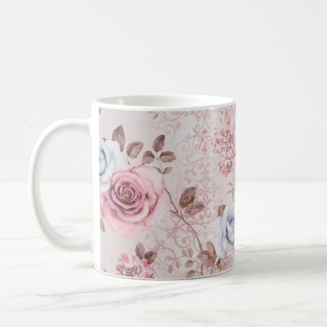 Mug Modèle floral (Gauche)