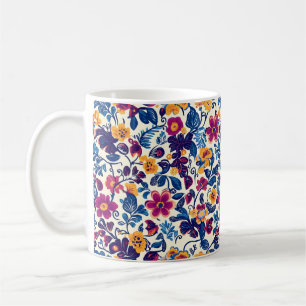 Mug Modèle floral coloré