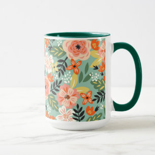 Mug Modèle floral du jardin