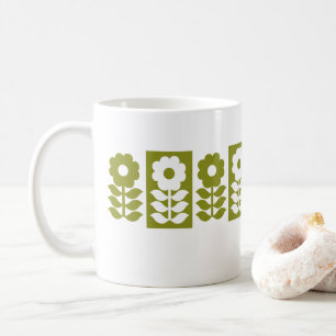 Mug Modèle Floral Moderne Du Milieu Du Siècle