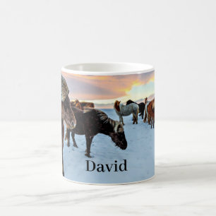 Mug Modèle islandais des chevaux