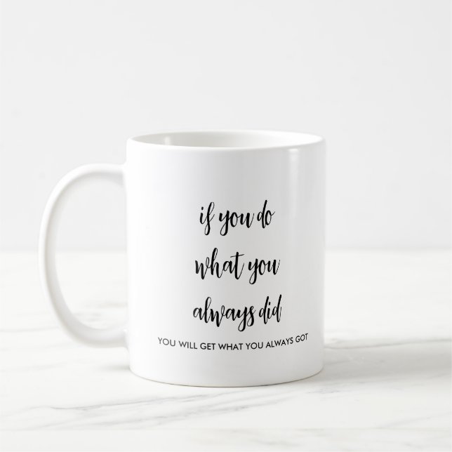 Mug Modèle personnalisé du script manuscrit de devis p (Gauche)