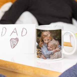 Mug Modern 2 Photo Collage No 1 Daddy