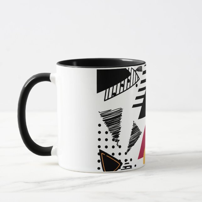 Mug Modern Abstract geometric art (Gauche)