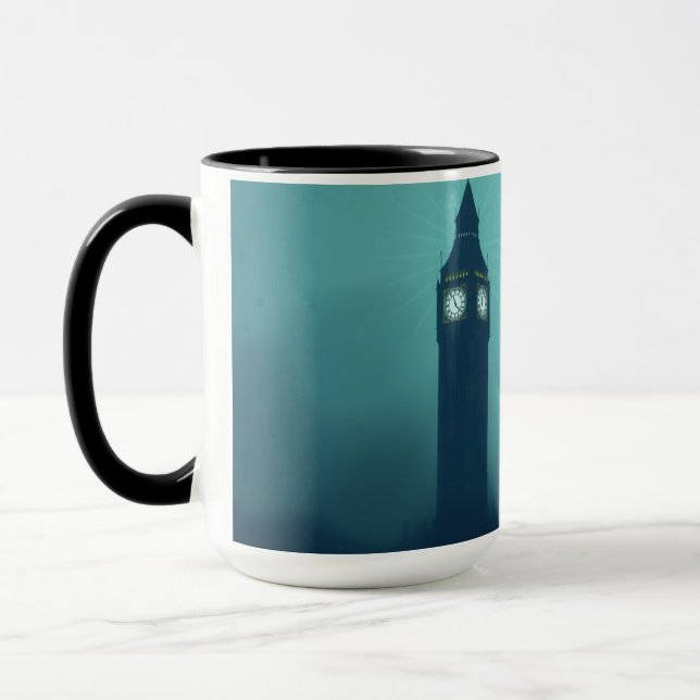 Mug Modern Art Deco London Foggy Skyline Custom (Gauche)