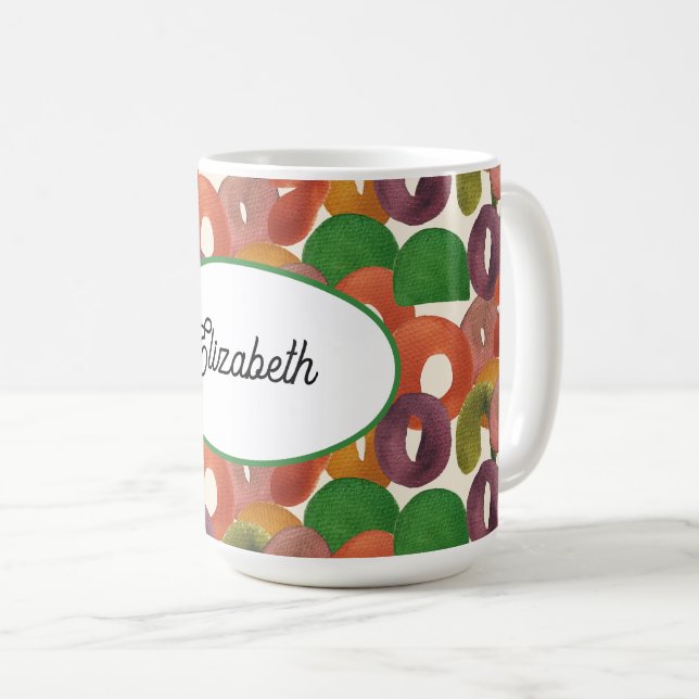 Mug Modern Artistic Autumn Colorful Pattern (Devant droit)