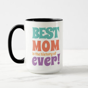 Mug Modern Best Maman Enfants Nom Fête de la mère Cade