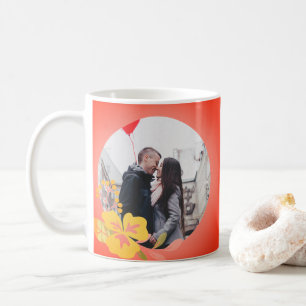 Mug Modern Cute Romance Coeur rouge Photo Valentines D