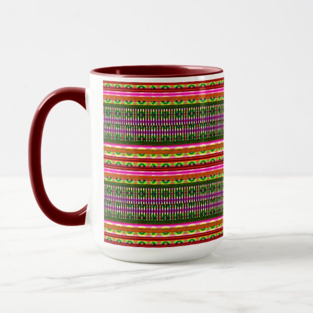 Mug Modern Geometric Pastel Vintage  (Gauche)