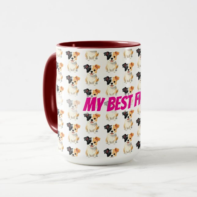 Mug Modern Luxury Grooming Dog Personalized Collection (Devant gauche)
