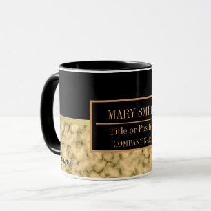Mug Modern Marble Business Ajouter un nom