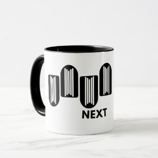 Mug Modern Minimalist Black and White Geometric Shape 