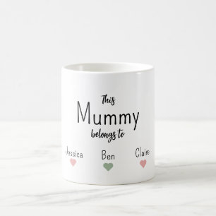 Mug Modern Mom Kids nomme la fête des mères