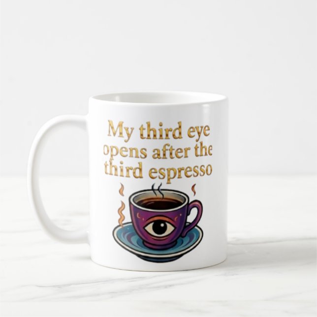Mug Modern Mystic Coffee Art My third eye collection (Gauche)