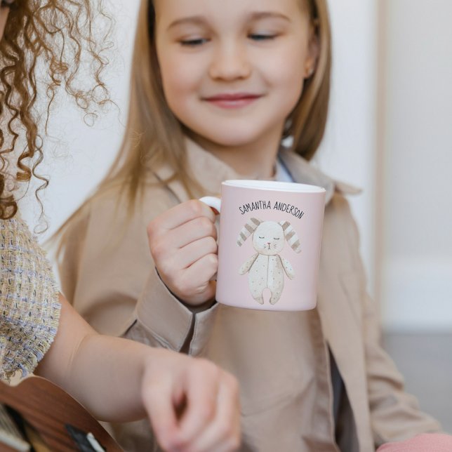 Mug Modern Pastel Pink Bunny (Créateur téléchargé)