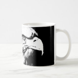 Mug Modern Pop Art Eagle Head Modèle Ajouter Votre Tex