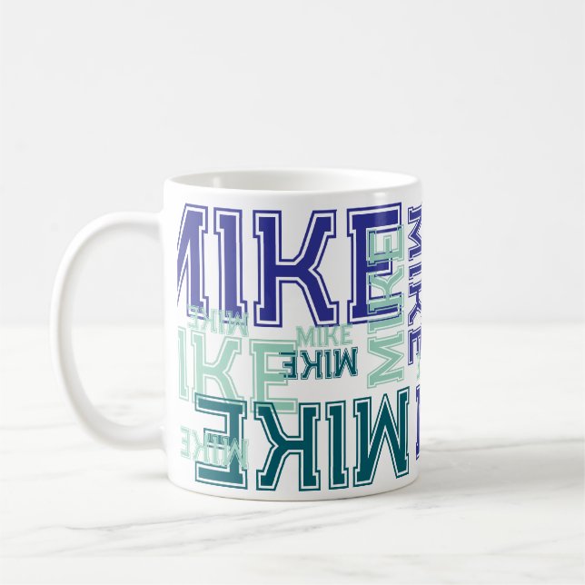 Mug Modern short 4 letters name Typography  (Gauche)