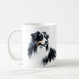 Mug moderne berger australien noir