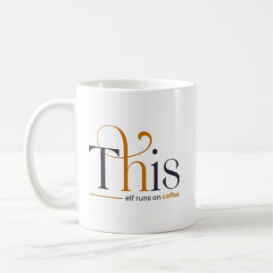 Mug Moderne Cette Lutine Fonctionne Au Café De Fêtes