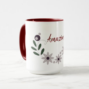 Mug Moderne Chic Incroyable Floral 