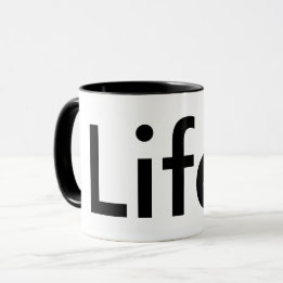 Mug moderne chic LIFE. | Musique