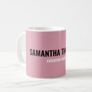 Mug Moderne Chic rose, blanc et noir