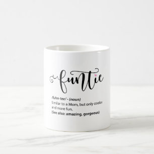 Mug Moderne Cute Funtie Définition Tante