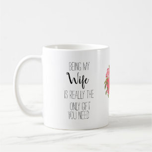 Mug Moderne, drôle Être ma Femme bandeau de coeur fleu