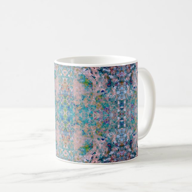 Mug Moderne D'Une Sorte Abstraite Avec Des Couleurs Sa (Devant droit)