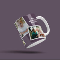 Moderne et élégante famille de photos violet gif
