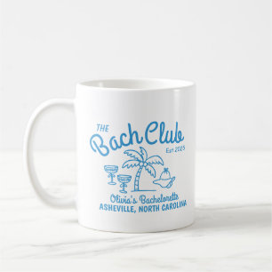 Mug Moderne île de nom personnalisé Date Enterrement d