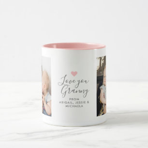Mug Moderne "Je t'aime Mamie" 2-Photo
