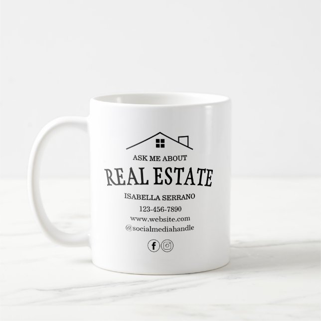 Mug Moderne Me questionner sur l'immobilier (Gauche)