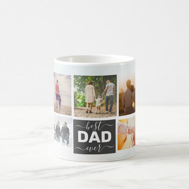 Mug Moderne Meilleur DAD Ever Script Simple 9 Photo Co (Centre)