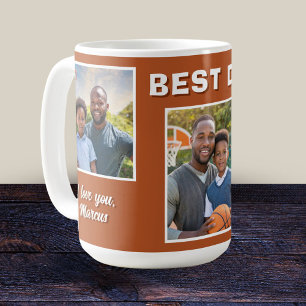 Mug Moderne Meilleur Papa Ever 3 Photo Collage Père