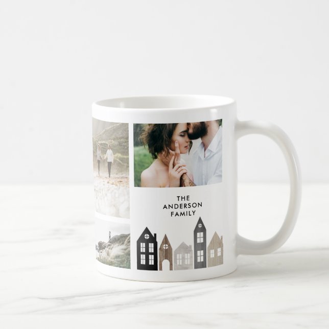 Mug Moderne minima multi photo nordic japandi maisons (Droite)