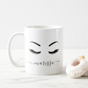 Mug Moderne minimaliste Lashes Personnalisés