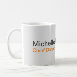 Mug Moderne minimaliste simple Ajouter son propre nom