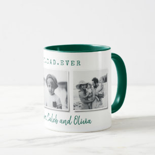 Mug Moderne multi photo meilleur papa fête des pères c