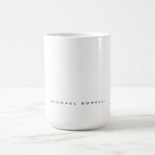 Mug Moderne Nom Propre Professionnel Minimaliste Plain
