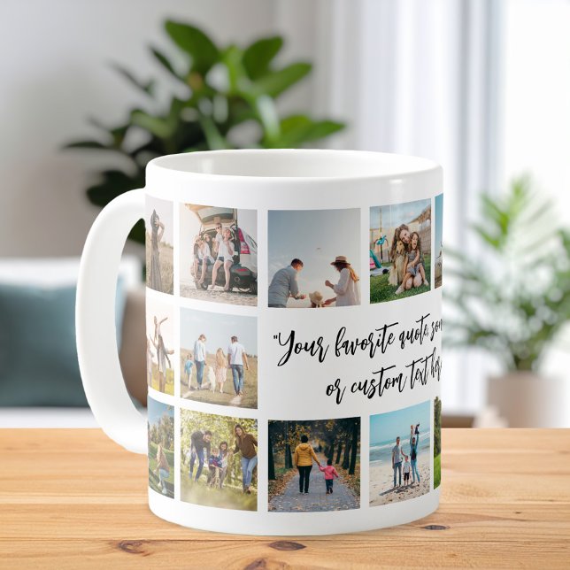 Mug Moderne Personnalisé 18 Photo Collage (Créateur téléchargé)