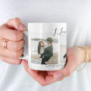 Mug Moderne personnalisé Je t'aime maman 3 Photo