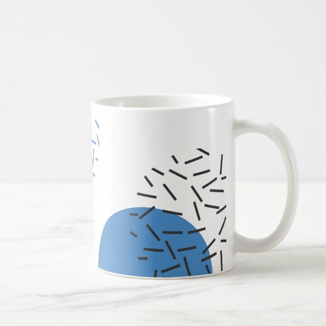 Mug Moderne, simple, cool, abstrait, motif graphique (Droite)
