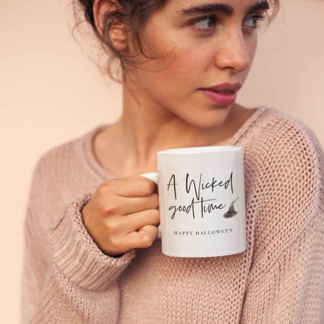 Mug Moderne Une Citation Du Bon Temps | Bonne Hallowee (Créateur téléchargé)